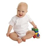 21J%2B2NDNIOL. SL160  MoonTree Kids Baby Basic Lap Shoulder Bodysuit, 18 months, White