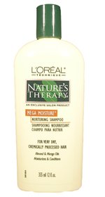 LOREAL Natures Therapy Mega Moisture Nurturing Shampoo for Dry, Chemically Processed Hair 12oz/355ml