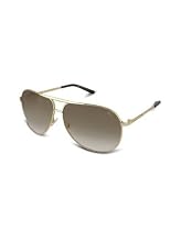 Marc Jacobs Double Bridge Metal Aviator Sunglasses gold/shaded brown