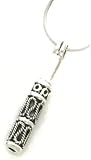 Irish Celtic Trinity Knot Necklace and Pendant Set - Sterling Silver Antiqued Fancy Pendant with 16"...