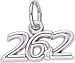 Marathon 26.2 Charm by Rembrandt Charms