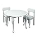- Queen Anne Rnd Tble &amp; 2 Chrs-Wht