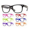 Nerd Brille ohne St�rke Brille im Wayfarer Stil mit Klarglas - 22 verschiedene Farben w�hlbar