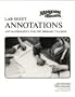 Lab Sheet Annotations and Mathematics for the Primary Teacher (Miquon Math Lab Series:)