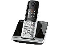 Gigaset SX810 ISDN Schnurlostelefon (4,57 cm (1.8 Zoll) grafisches TFT-Farbdisplay, Freisprechfunktion, Bluetooth Headset Anschluss) stahlgrau