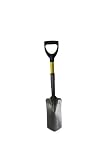 Nupla TS5D Sharp Shooter Sewer Spade with 16 Gauge Hollow Back Blade and Plastic D Grip, 20 Classic Handle, 5 x 12 Blade Size