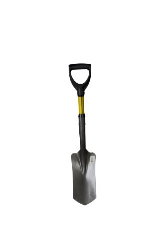 Nupla GS2L Garden Spade with 14 Gauge Hollow Back Blade and Butt Grip, 48" Classic Handle, 7-1/2" x 11-1/2" Blade Size