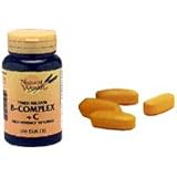 Natural Wealth B-Complex + C Time Release High Potency Vitamin Tablets - 100 Tablets