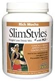  : SlimStyles Mocha Weight Loss Drink Mix with PGX (1lb12oz pwdr) - 1lb 12 oz - Powder