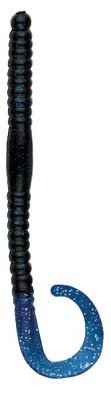 Black Blue Glitter Tail 6 Worm Assassin BA6405