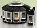 Carousel Spice Rack (Matte Silver /Black) (5.25"H x 9" diameter)