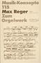 Max Reger: Zum Orgelwerk (Musik-Konzepte) (German Edition)