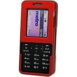 RED RUBBERIZED COATED PROGUARD COVER HARD CASE PROTECTOR (With Optional Detachable Belt Clip) for METRO PCS SAMSUNG SCH-R410 - RETAIL PACKAGING