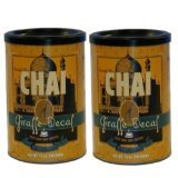 2 canisters of Giraffe Decaf Chai, 14oz. by Chai Beverages