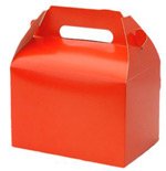 "Children's Red Party Lunch Box,10 Pack"