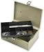 Office Products : SPR15501 - Cash Box,w/ Latch Lock,2 Keys,7 Cmpmnts,11x7-3/4x4,Gray