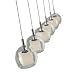 ET2 Lighting E20058-10 Linear 6LT Pendant - Satin Nickel Nucleus mini pendants