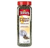Tone's Ground Black Pepper - 18 oz shaker