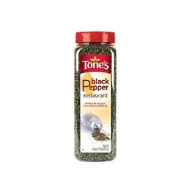 Tone's Ground Black Pepper - 18 oz shaker