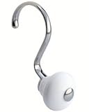 Interdesign #75371 12PC WHT/CHR Shower Hooks