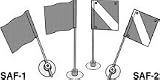 KWIK TEK STIK-A-FLAG SKIER DOWN