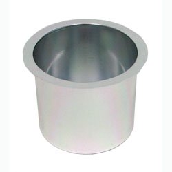 Jumbo Aluminum SILVER Poker Table Cup Holder - Casino Supplies > Tables > Table Accessories