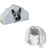 Pekingese Napkin Holder, Porcelain by Rosalinde