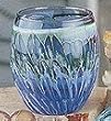Votive Holder Oval Blue