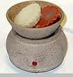 Two Piece Electric Tart/Potpourri Burner- Beige Clay