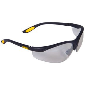 Dewalt DPG58-9C Reinforcer Indoor/Outdoor High Performance Protective Safety Glasses with Rubber Temples