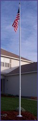 Elite 20' Silver Telescoping Flagpole