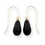 14k Onyx Drop Earrings