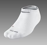 IMAGE OF Nike Men's No Show Moisture Management Socks 3 pack (Large (Fits mens shoe size 8-12), White)