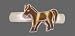 Ring 925 Silber Emaille kleines Pferd hell
