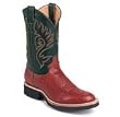 Justin Men's 11 'Tekno Crepe' Western Boots -Red Clay & Green