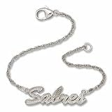 Buffalo Sabres Sabres Sterling Silver Script Bracelet