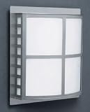 140 Outdoor Light Wall Fixture in Stainless Steel  Opal Glass