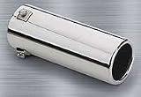 Superior 28-6102 2 1/2 x 7 Stainless Steel, Round Bolt-On Exhaust Tip