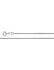 14K White Gold 24 Inch Solid Snake Chain