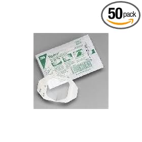  3M Tegaderm Transparent Dressing with Label 4 inch x 4 3/4 inch (10 x 12 cm) 50 per Box #1626W