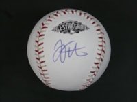 Votto, Joey Autographed/Hand Signed 2011 MLB All-Star Baseball in blue ink just below the logo