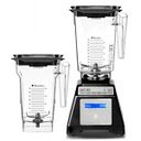 Blendtec WildSide HP3A Total Blender - 3 Qt (96 oz w/4" Blade) and 2 QT (64 oz) Containers - BLACK