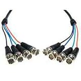 Comprehensive Video Group Premium High Resolution 4 BNC plugs each end Component RGBS Video Cable 10ft