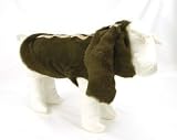 Olive Shearling Carolina Scarf Dog Jacket by Donald Pliner -Small