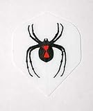 3 Sets - BLACK WIDOW - Hard Poly Flights