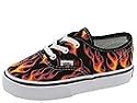 Vans Kids Authentic (Infant/Toddler) | Kids Shoes (Flaimier) Black/High Risk Red