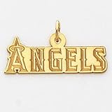 14K Los Angeles Angels Lrg Name Logo Charm
