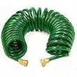 50 Foot Recoiling Garden Hose with Power Sprayer