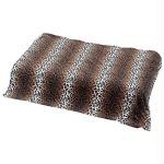 Leopard Print Microfiber Fleece Throw