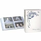 Pioneer WBT-46, 4 x 6 White Cover Bound Wedding Photo Album with 200 Plastic Photo Pockets
